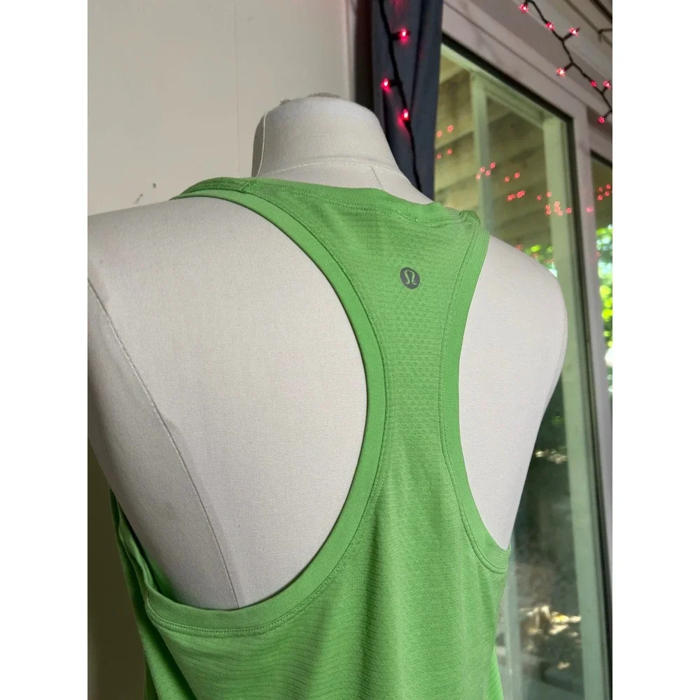 Lululemon Swiftly Tech Racerback Tank Top Lime Green 8 Gym Workout Yoga Athletic